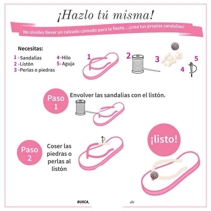 Diy !! calzado cómodo para la boda - 1