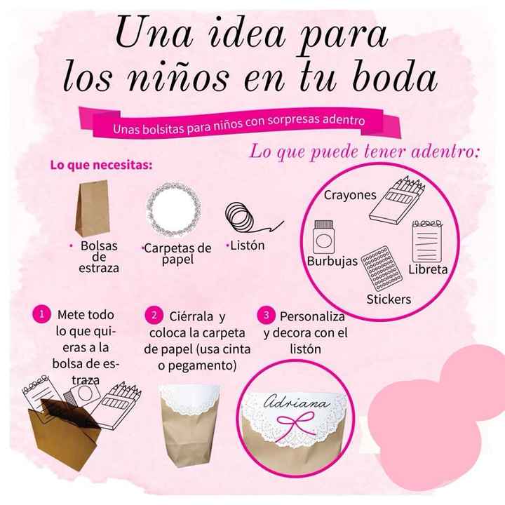 Idea para los niños en tu boda - 1