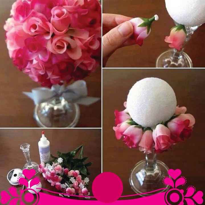 Diy !! topiaros para centro de mesa - 1