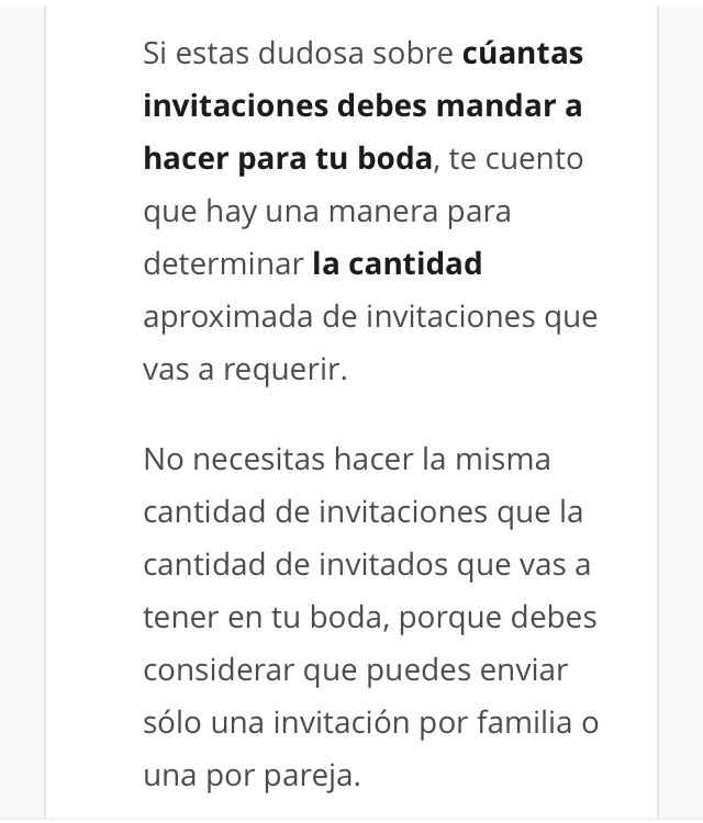 Guía para saber el número correcto de invitaciones - 2