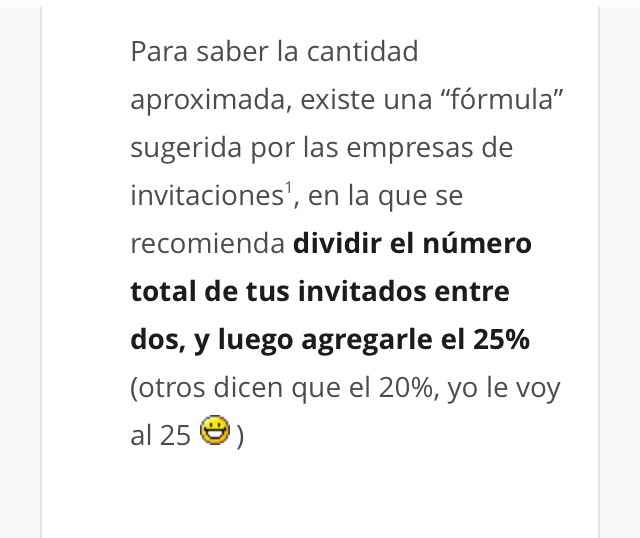 Guía para saber el número correcto de invitaciones - 3
