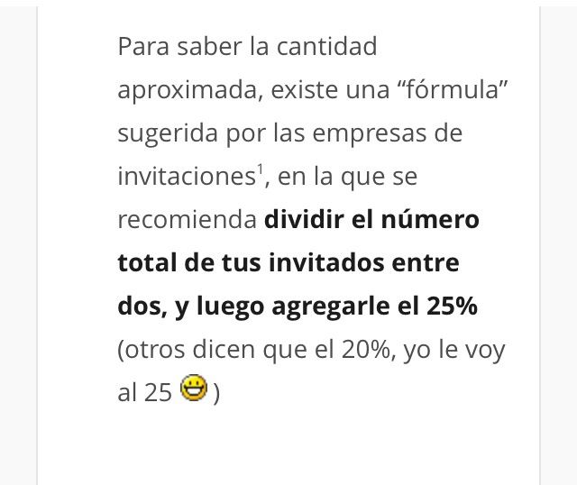 Guía para saber el número correcto de invitaciones - 3