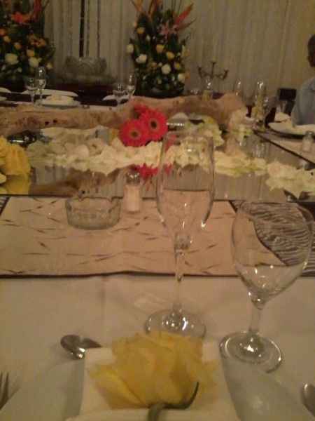 mesa de pedida de mano