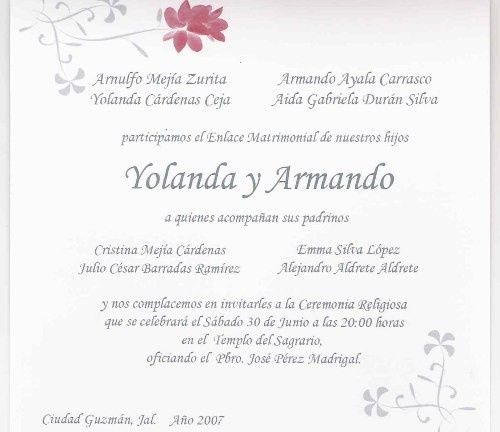 texto invitacion
