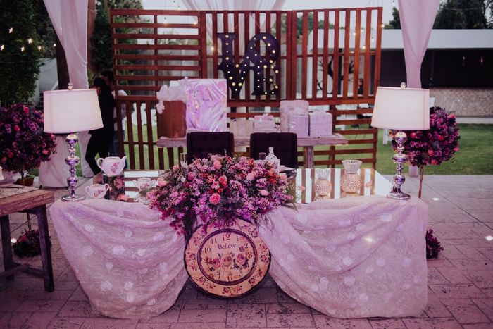 mesa de novios