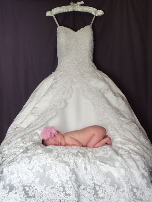 Sesión de bebé, ¡con tu vestido de novia! 2