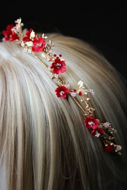 Accesorios para el cabello en rojo!! 1
