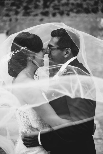 Ideas con el velo para las fotos en pareja 12