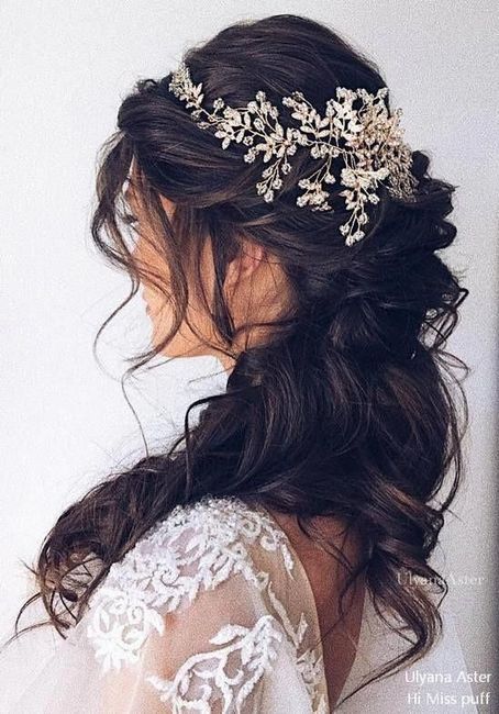 Peinados para las novias de pelo largo 22