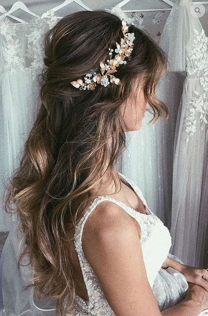 Peinados para las novias de pelo largo 27