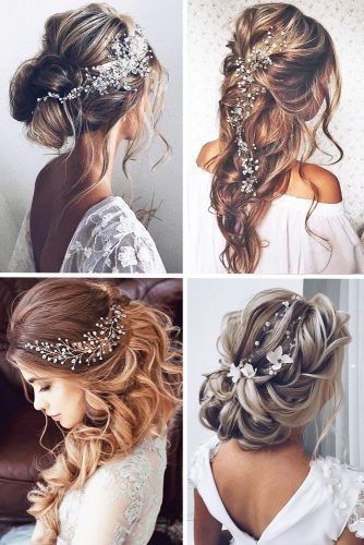 Peinados para las novias de pelo largo 28