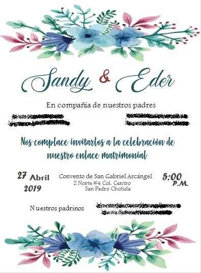 invitación familiar