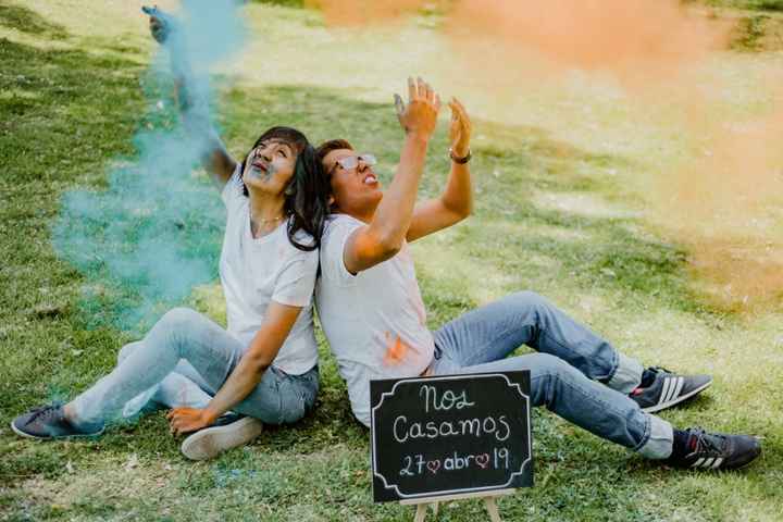 Fotos Save The Date/ Polvos Holi - 4