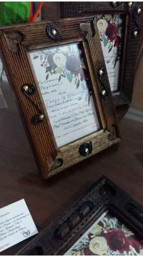 Portarretratos madera 