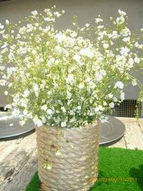 Sugerencias .. arreglos de mesa con yute!!!! - 3