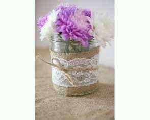 Sugerencias .. arreglos de mesa con yute!!!! - 6