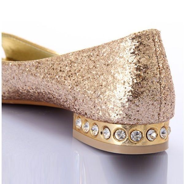 Flats con tacon de pedrería