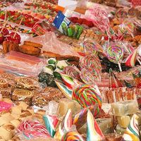 Mesa de dulces mexicana