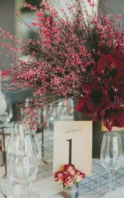  Inspiración boda color vino - 4