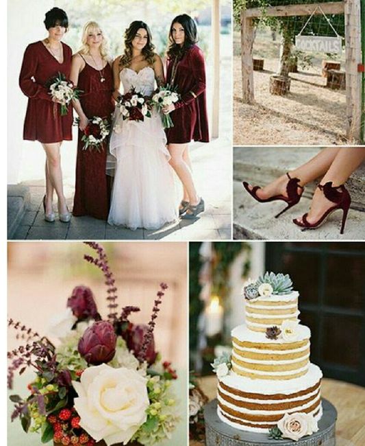  Inspiración boda color vino - 11