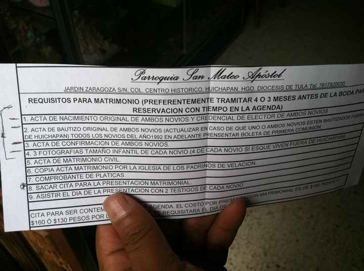 Que requisitos son para la iglesia?? - 1