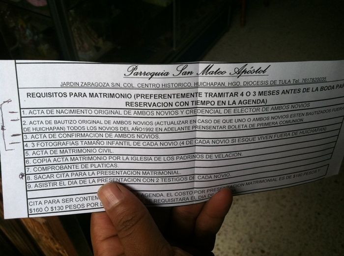 Que requisitos son para la iglesia?? - 1