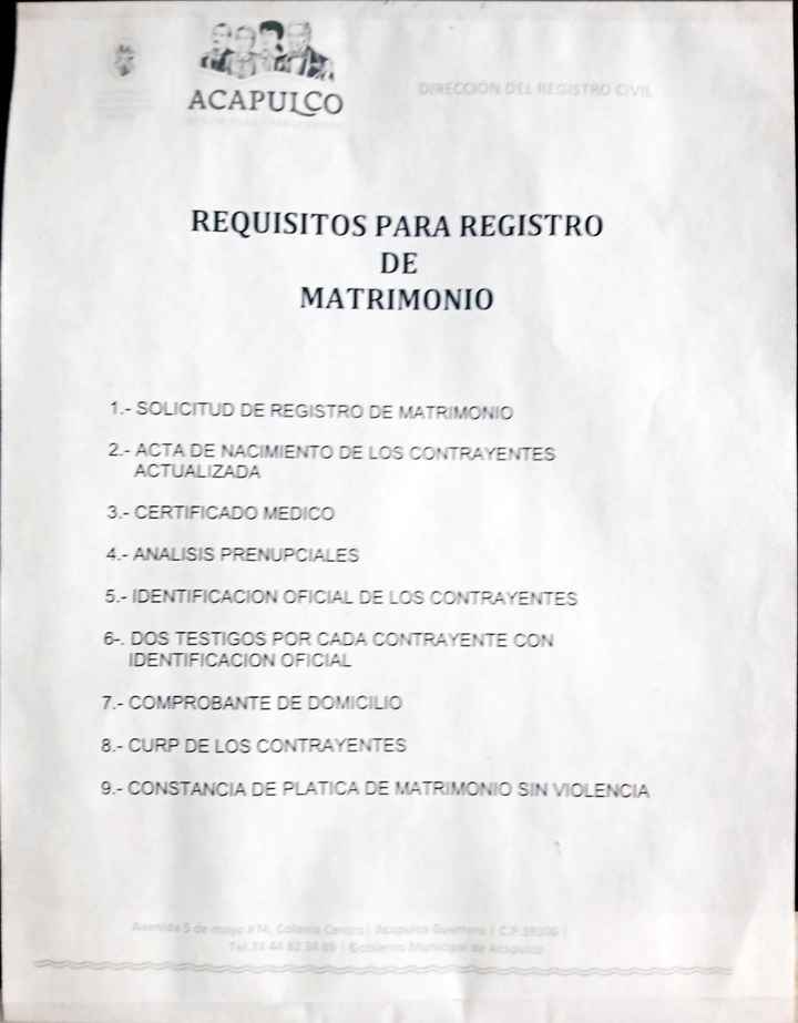 Me quiero casar en Acapulco, soy de la cdmx saben como se maneja lo del registro civil? Ayuda!! - 2