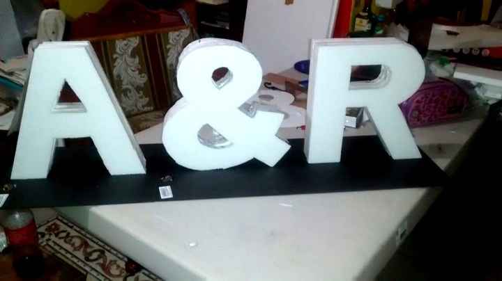 Letras mesa de honor