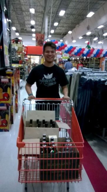 Novio feliz