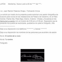 bosquejo de carta