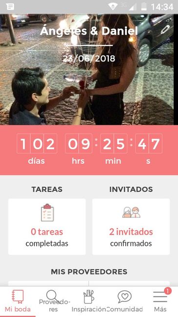 ¿Cuánto falta para que se casen? - 1