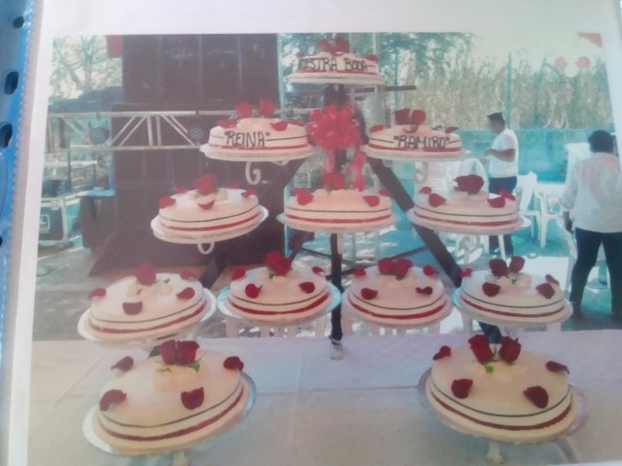 Pastel con flores - 1