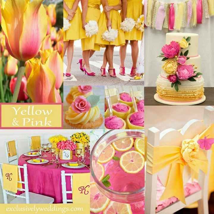 amarillo + rosa
