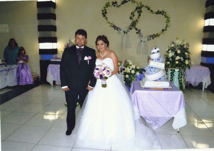 Foto junto al pastel 