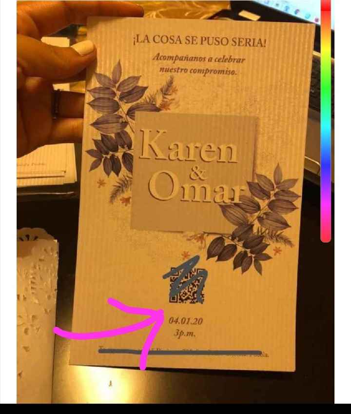 Invitaciones para nuestra fiesta de compromiso 💞 - 1
