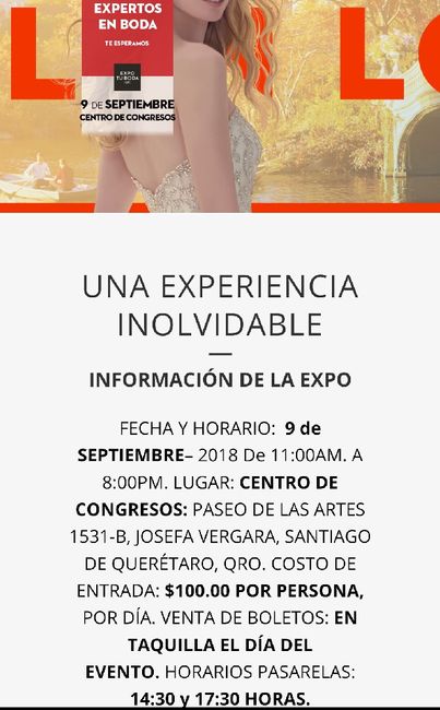 Expo boda Querétaro 1