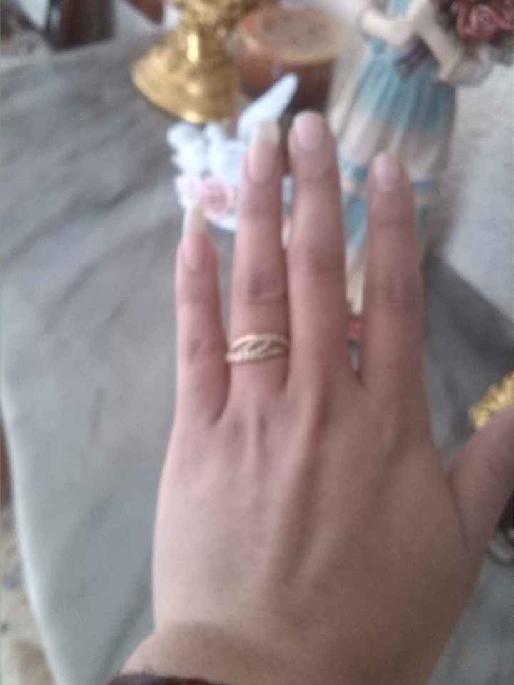primer foto con mi anillo