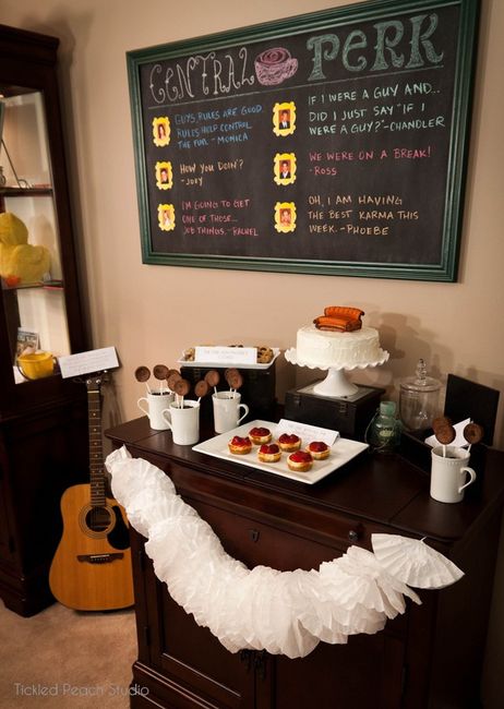 friends tv show themed bridal shower