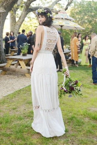 vestido de novia hippie chic 8