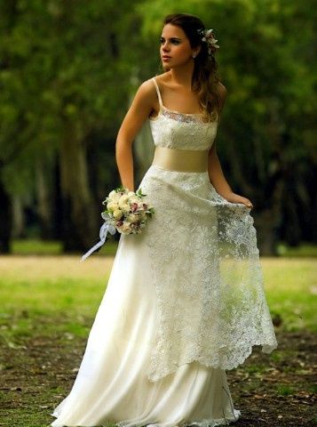 vestido de novia hippie chic 10