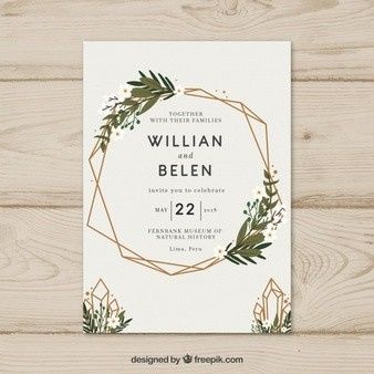 Invitaciones greenery 2