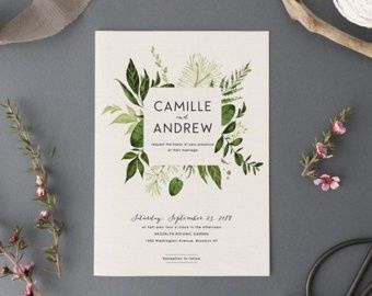 Invitaciones greenery 3