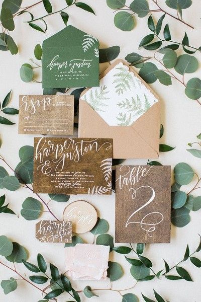 Invitaciones greenery 4