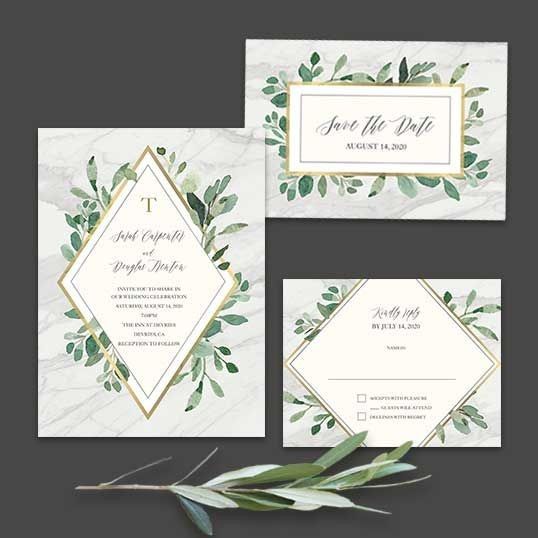 Invitaciones greenery 7