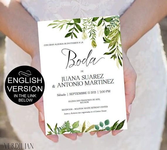 Invitaciones greenery 13