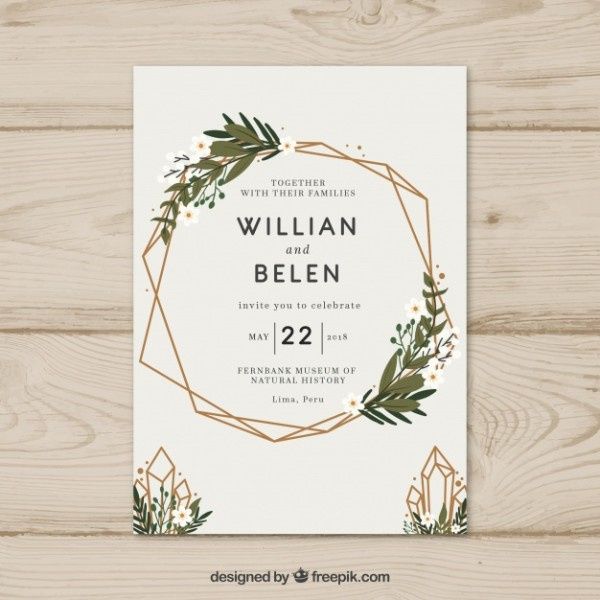 Invitaciones greenery 19