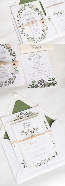 Invitaciones greenery 21