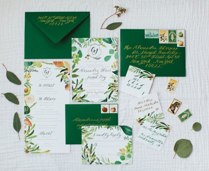 Invitaciones greenery 24