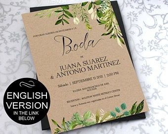 Invitaciones greenery 28