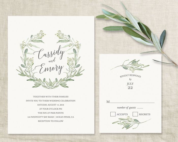 Invitaciones greenery 29